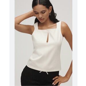 Brand New Maeve Keyhole Seamed Tank Top